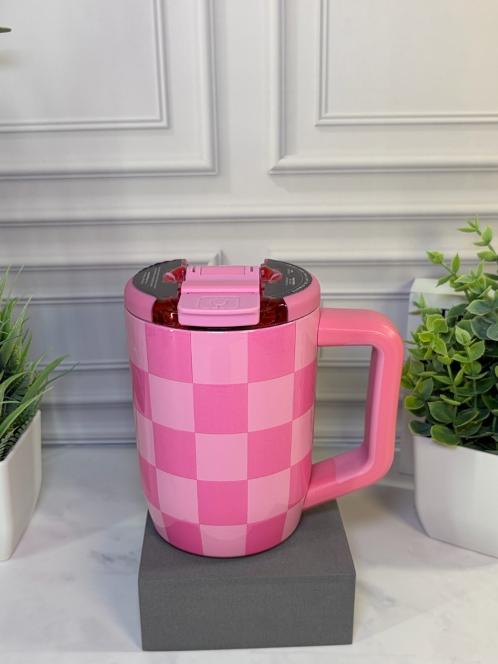 Brumate Pink Checker Muv 15oz